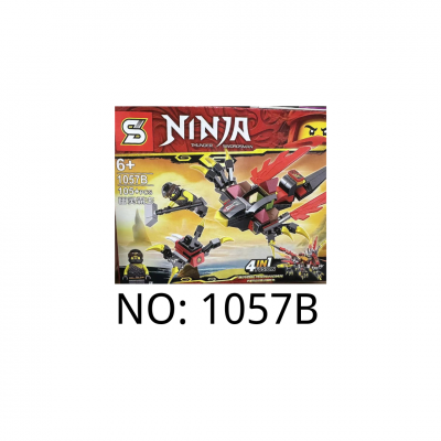Sembo 4 In 1 Mini Block No. 1057 Ninja Thunder Swordsman 105+ Pcs Sembo 4 In 1 Mini Block No. 1057 Ninja Thunder Swordsman 105+ Pcs
